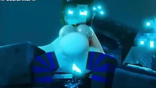 Hard Anal Fucking with Jenny and Warden Minecraft Animation
