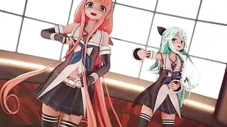 Mmd R-18 Anime Girls Sexy Dancing clip 6