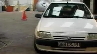 Astonishing redhead babe assfucked in the car