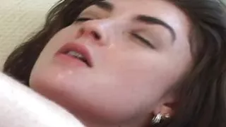 Sexy Brunette Babe Lara Ann Models Bikini and Has Sex