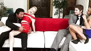 Sexy Swinger Nikki Delano Swaps Husband and Gets Fucked