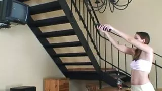 Slutty teen fucked hard by old man dick