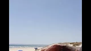 Beach masturbation