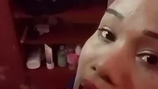 Hot petite Asian brunette do blowjob to her subscriber