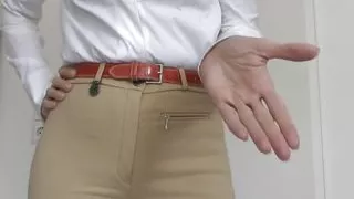 POV: Pamper Sexy Riding Pants Ass and Masturbate at the Same Time