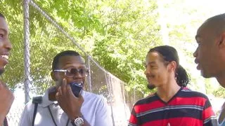 Hot teen has a gangbang and sucks a lot of cock