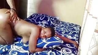 Stroking My Big Dick in Her Ass From Behind Without Cumming