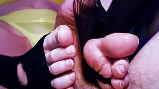 Pov Ripped Pantyhose Goth Girl Gets Fucked