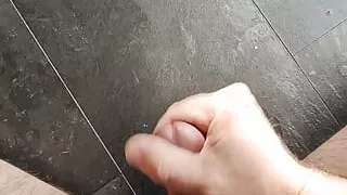 Stroking my little cut cock