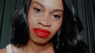 Kissing Humiliation- Ebony Femdom Goddess Rosie Reed Tease And Denial Lipstick Fetish Chastity Slaves