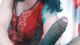 Hairy Busty Slutty Milf Pleased Her Pussy