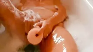 Sexy wife teasing in the bath