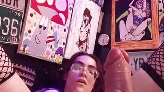 Long thick dildo Ride play Fuck