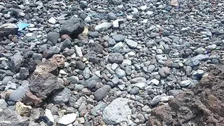 My Naked Short-haired Wife Sucks My Cock Outdoor on a Beach