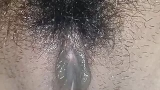 My house Servent fucking with me and play with my hairy pussy