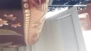 My tits stick out of my blue t-shirt