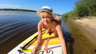 Blowjob And Dildo On Sup Board