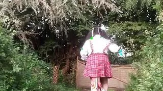 In outfit with a little school dress for a night out