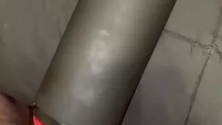 Juicy toy cock sucking