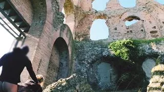 At 90 Among the Roman Ruins with the Plug