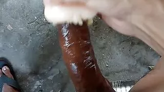 Fucking silicon pussy (front View)