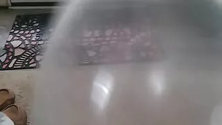 Condom fun masturbating