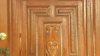 A Guy with a Big Cock Is Cheating Her Wife with a Black Babe Outdoor