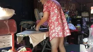 I'm ironing, let me work, the fuck I want it later