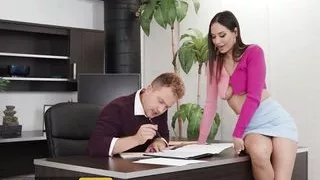 BRAZZERS - Smoking Hot Babe Desiree Dulce Takes A Ride On Her Stepbrother Van Wylde's Hard Cock