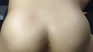 Chubby girl pleasures herself