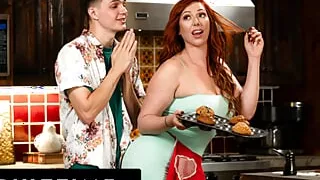 ADULT TIME - MILF Lauren Phillips LOVES Gettiing Fucked By Her Teen Stepson's Scrawny Best Friend