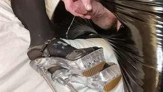 Transparent High Heels Sandals Cum