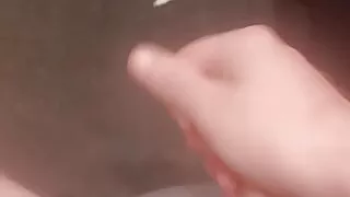 Solo public toilet wank