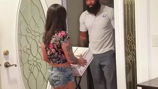 Asian Hotwife Seduces Mailman Inside for Special Delivery