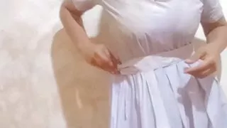 College girl bathing with uniform. Hot and sexy uniform video college girl and having sex after school college girl what doing i