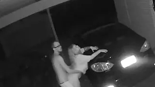 Sneaking over to the neighbors for a quickie & he ate my ass