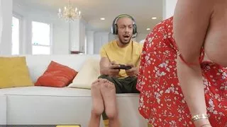 BRAZZERS - Busty MILF Rachael Cavalli Loves Riding Her Stepdaughter Maya Farrell's Boyfriend's Dick