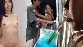 Picking up some nice Asian chilling at beach bar