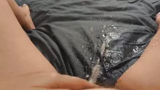 making a mess, peeing on bed