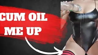 Horny teacher Scarlet need a hard dick that would cum tp oil her up and add shine to her outfit