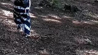 Horny in the woods the horny BBW milf fucked Part 1