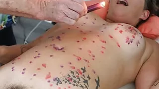 DSC14-7) "Paisley's Hot Wax Fetish" Amateur MILF Paisley Flowers Does Her First Hot Wax Play