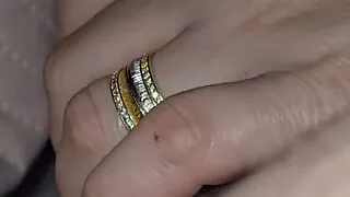 Married step mom pulled out step son dick for a picture of handjob