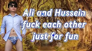 Ali and Hussein fuck each other asses just for fun