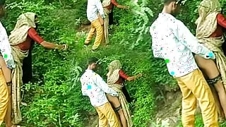 Mangal brother-in-law #NAME? in the forest, on the pretext of roaming in the forest, husband made video