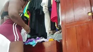 Voluptuous lady trapped in the warmth of her home (milf)