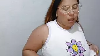Latina sucking and fucking a dildo
