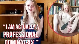 Ersties - Texas Born Blonde Paddles Herself Before Getting Off