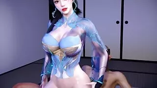 3D Cosplay Super Model Got Her Wet Pussy Fucked so Hard by Big Old Dick