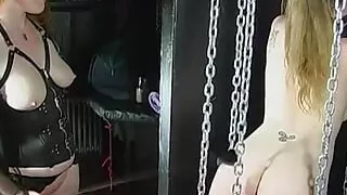 Blonde Kat Dreams of Being Tied up and Fucked by a Guy and a Strapon